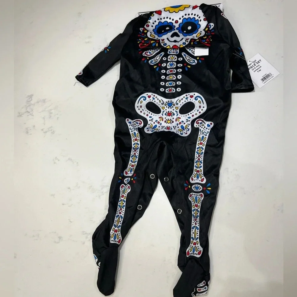 Colorful Skeleton Jumpsuit Costume